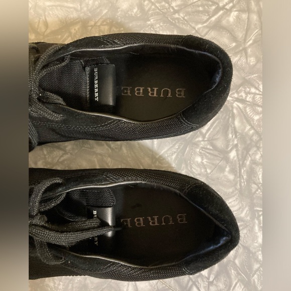 Vintage Burberry Black Suede Low-Top Trainers/ Torpedo shoe EU Size 43